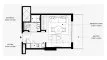 Estudio Apartamento plano «Studio», Azizi David