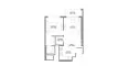1 dormitorio Apartamento plano «TYPE A Variant 3», 360 RIVERSIDE CRESCENT