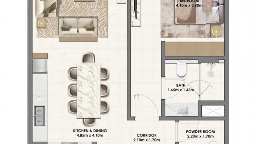 Apartamento de 3 dormitorios en Parkwood Dubai Hills Estate, UAE No. 4273