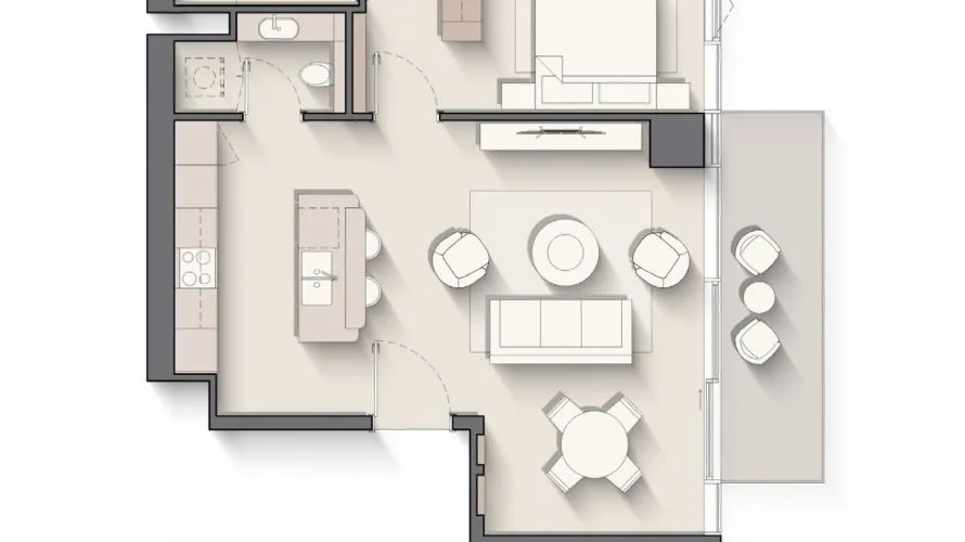 Apartamento de 1 dormitorio en Costa Mare Dubai, UAE No. 4299 № 1
