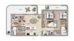 2 dormitorios Apartamento plano «TYPE 2», MANARAT LIVING