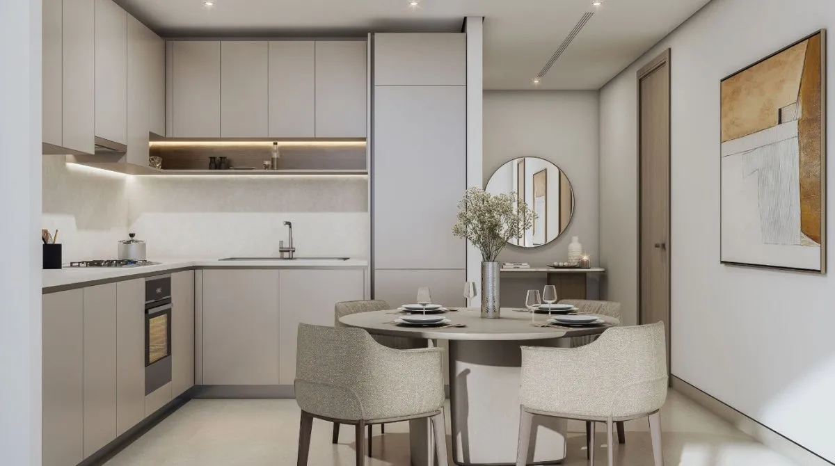 Apartamento de 2 dormitorios en Skyvue Stellar Nadd Al Sheba, UAE No. 4829