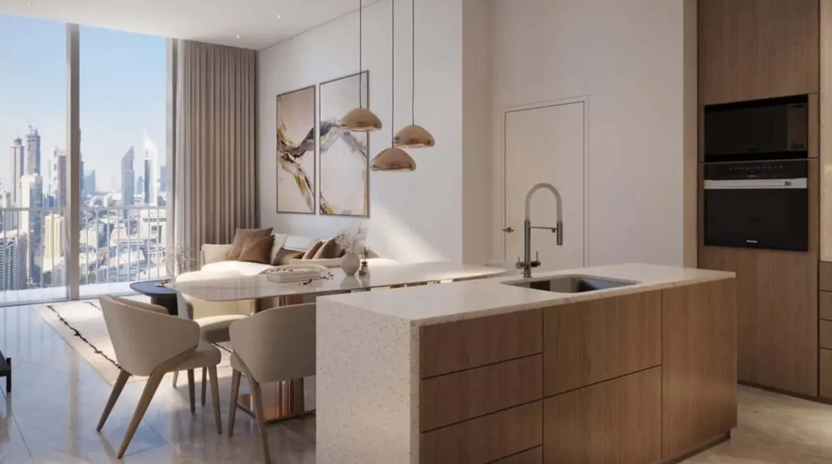 Apartamento de 4 dormitorios en Skyvue Stellar Nadd Al Sheba, UAE No. 4833