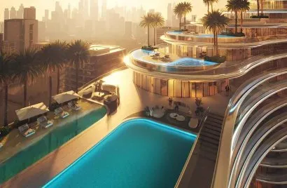 Apartamento de 1 dormitorio en Binghatti Aquarise Business Bay, UAE No. 4451