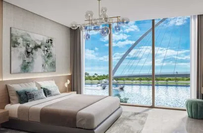 Apartamento de 1 dormitorio en CANAL FRONT RESIDENCES Al Safa, UAE No. 3035