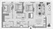 3 dormitorios Apartamento plano «3BR», Terra Gardens