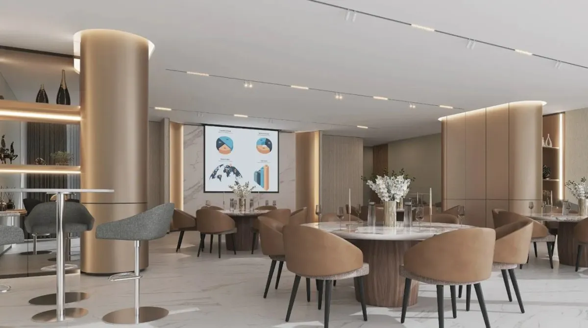 Apartamento de 2 dormitorios en Skyvue Stellar Nadd Al Sheba, UAE No. 4828