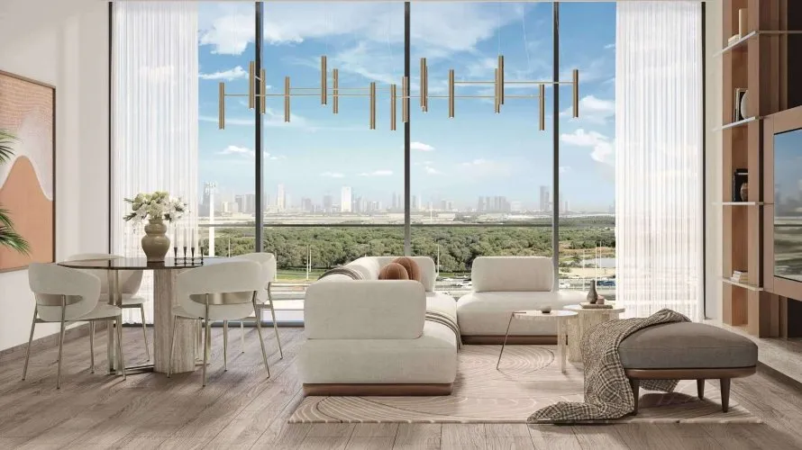 Apartamento de 2 dormitorios en Belgrove Residences Nadd Al Sheba, UAE No. 4075 № 1