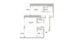 1 dormitorio Apartamento plano «TYPE E», 320 RIVERSIDE CRESCENT