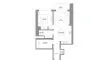 1.5 dormitorio Apartamento plano «TYPE B VARIANT 1», 340 RIVERSIDE CRESCENT