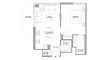 1 dormitorio Apartamento plano «1BR», Pristine Beach Residences