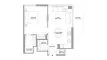 1 dormitorio Apartamento plano «1BR», Pristine Beach Residences