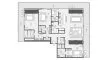 3 dormitorios Apartamento plano «3BR», Akala