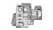 2 dormitorios Apartamento plano «TYPE 01-2», Treppan Living Prive