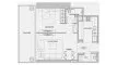 1 dormitorio Apartamento plano «TYPE 01», Binghatti Skyterraces