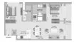 2 dormitorios Apartamento plano «TYPE 2 VARIANT 1», Sobha Sanctuary - The Woods
