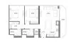 2 chambres Appartement plan d'étage «2BR», Delphine Beach Residences