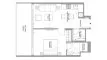 1 chambre Appartement plan d'étage «1 bedrooms», Canalside Marina Residences
