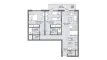 2 chambres Appartement plan d'étage «2BR», VERDANA 6