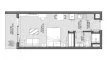 Studio Appartement plan d'étage «STUDIO», VERDANA 3