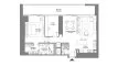 1 chambre Appartement plan d'étage «1BR», W Residences Dubai Harbour