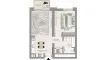 1 chambre Appartement plan d'étage «1BR», ORLA