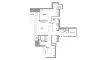 2 chambres Appartement plan d'étage «TYPE A», Skyscape Altius