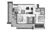 2 chambres Appartement plan d'étage «2BR», SAMANA Manhattan 2