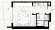 Studio Appartement plan d'étage «Studio», Azizi David