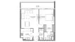 1 chambre Appartement plan d'étage «1BR», The Gate 4