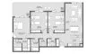 3 chambres Appartement plan d'étage «3BR», The District