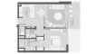 1 chambre Appartement plan d'étage «TYPE 1A.2», District One Naya Residences