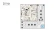 3 chambres Appartement plan d'étage «TYPE B», DIVA