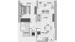1 chambre Appartement plan d'étage «TYPE A1», Skyvue Altier