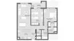 2 chambres Appartement plan d'étage «TYPE A», VERDANA 5