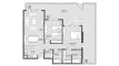 2 chambres Appartement plan d'étage «2BR», The District