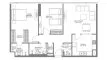 2 chambres Appartement plan d'étage «2BR», The Gate 4