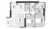 2 chambres Appartement plan d'étage «TYPE B-2B-B.1», The Edit at d3