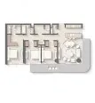 3 chambres Appartement plan d'étage «3 BEDROOMS», Costa Mare