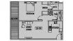 1 chambre Appartement plan d'étage «1BR», Jade Tower