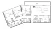 3 chambres Appartement plan d'étage «3BR», The Gate 4