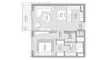 1 chambre Appartement plan d'étage «TYPE C», City Walk Crestlane 4