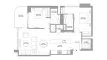 2 chambres Appartement plan d'étage «2BR», Pristine Beach Residences