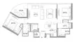 2 chambres Appartement plan d'étage «2BR», Bayside Marina Residences