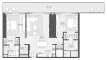 2 chambres Appartement plan d'étage «2BR», Akala