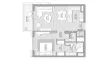 1 chambre Appartement plan d'étage «TYPE C», City Walk Crestlane 4