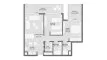 2 chambres Appartement plan d'étage «TYPE 2BR», Sila