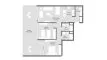 2 chambres Appartement plan d'étage «TYPE 2BR», Sila
