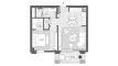 1 chambre Appartement plan d'étage «1BR», Palace Residences Creek Blue