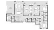 4 chambres Penthouse plan d'étage «PENTHOUSE 4BR», The District